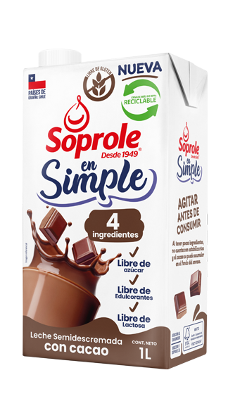 Leche chocolate En Simple 1L